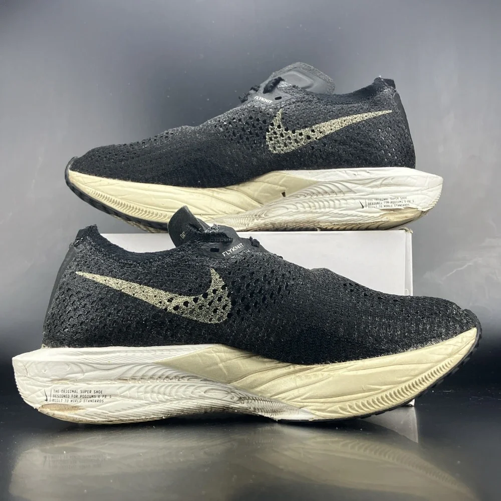 Nike ZoomX Vaporfly Next% 3 - Women's Size 5.5 'Black Gold Grain' (DV4130-002)